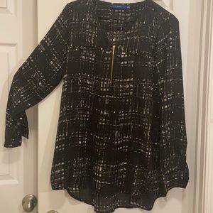 APT. 9 Front Zipper Blouse